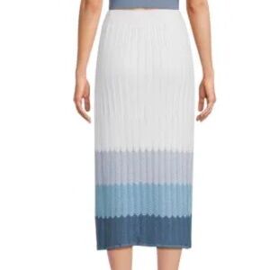 Saks Fifth Avenue Crochet Ombre Top & Midi Skirt Set
